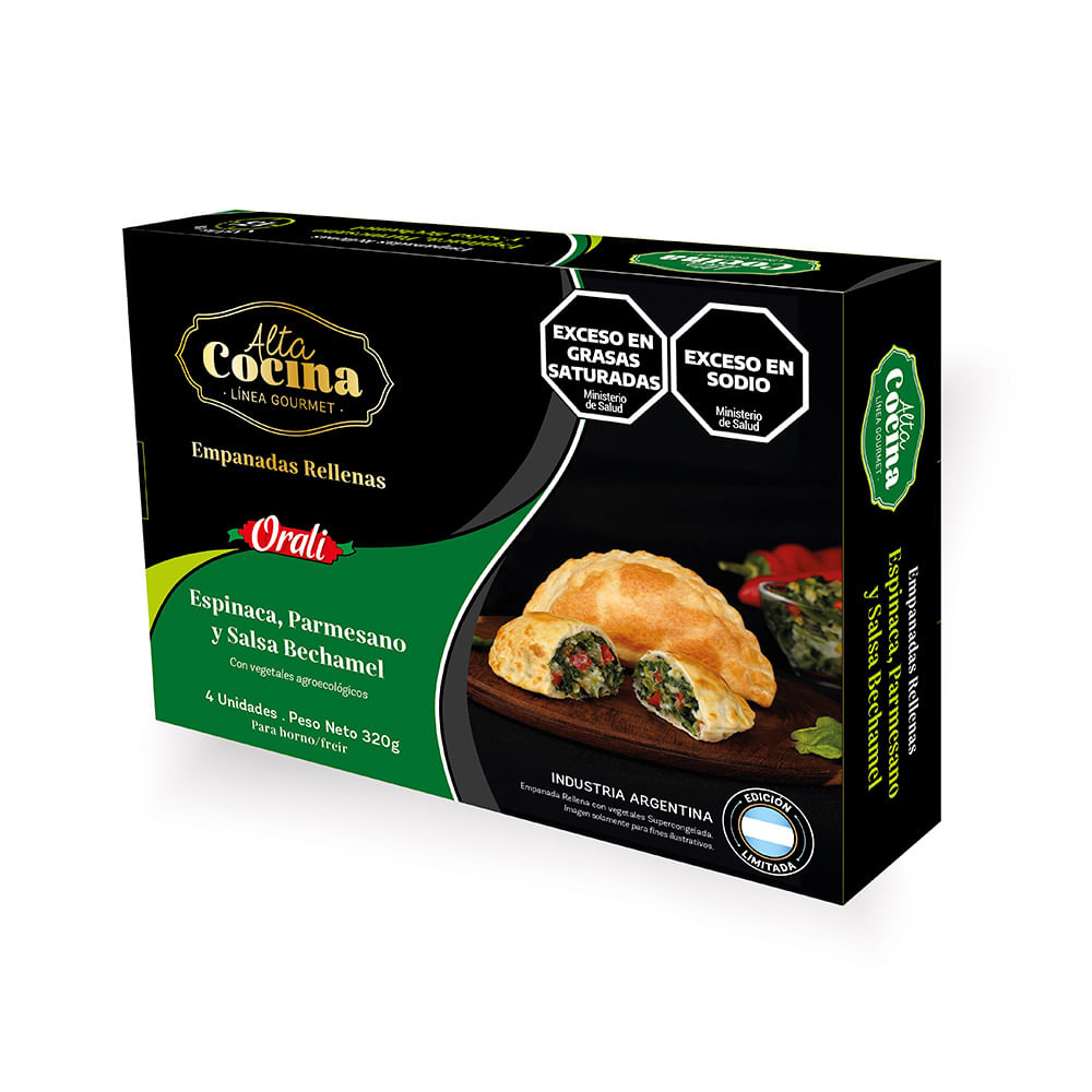 EMPANADAS ORALI ESP. PARMESANOY SALSA BECHEMEL