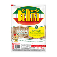 RAVIOLES BETTINI POLLO/CARNE/ESPINACA