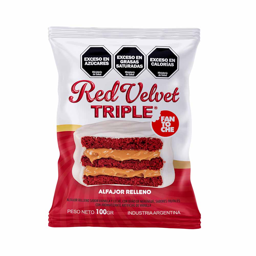 ALFAJOR FANTOCHE RED VELVET TRIPLE