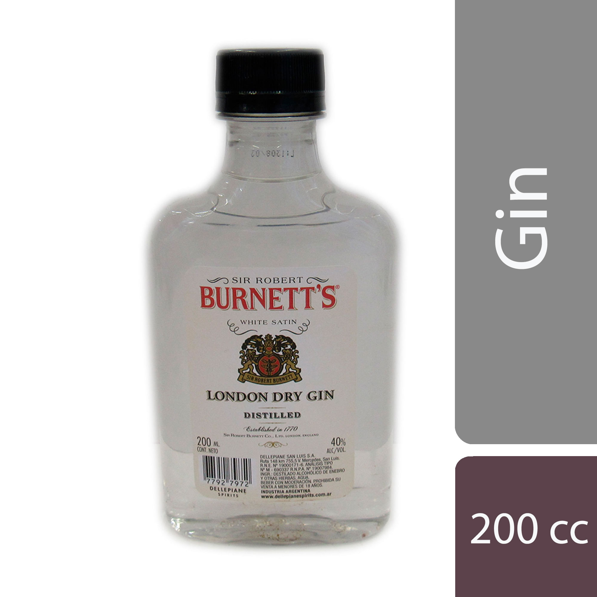 LICOR TRES PLUMAS BURNETTS GIN