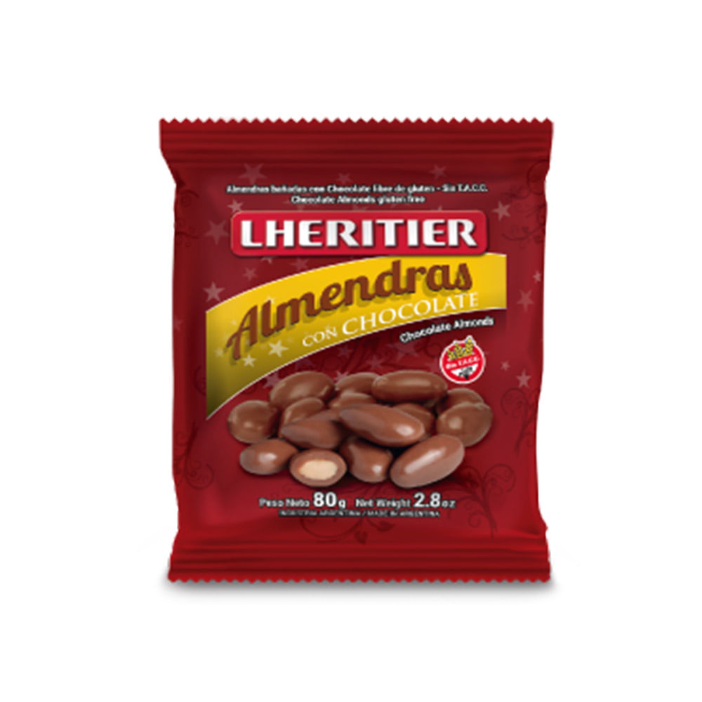 ALMENDRAS LHERITIER BAÑADAS EN CHOCOLATE