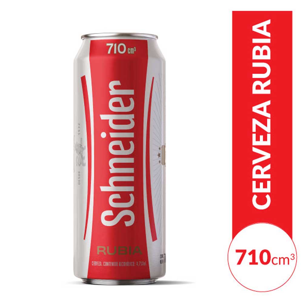 CERVEZA SCHNEIDER RUBIA 710CC