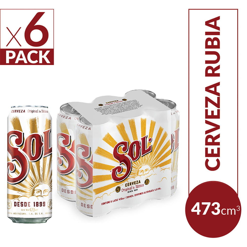 CERVEZA SOL RUBIA PACK
