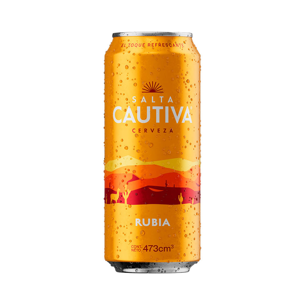 CERVEZA SALTA CAUTIVA RUBIA LATA