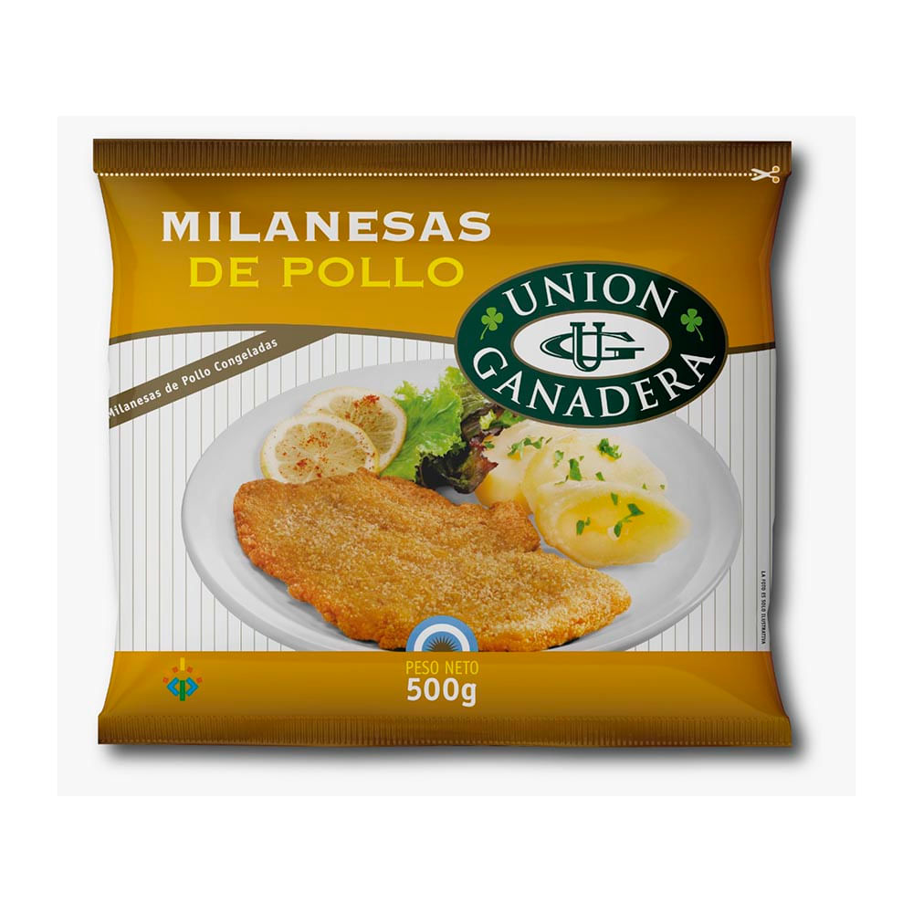 MILANESA DE POLLO UG 500 GR