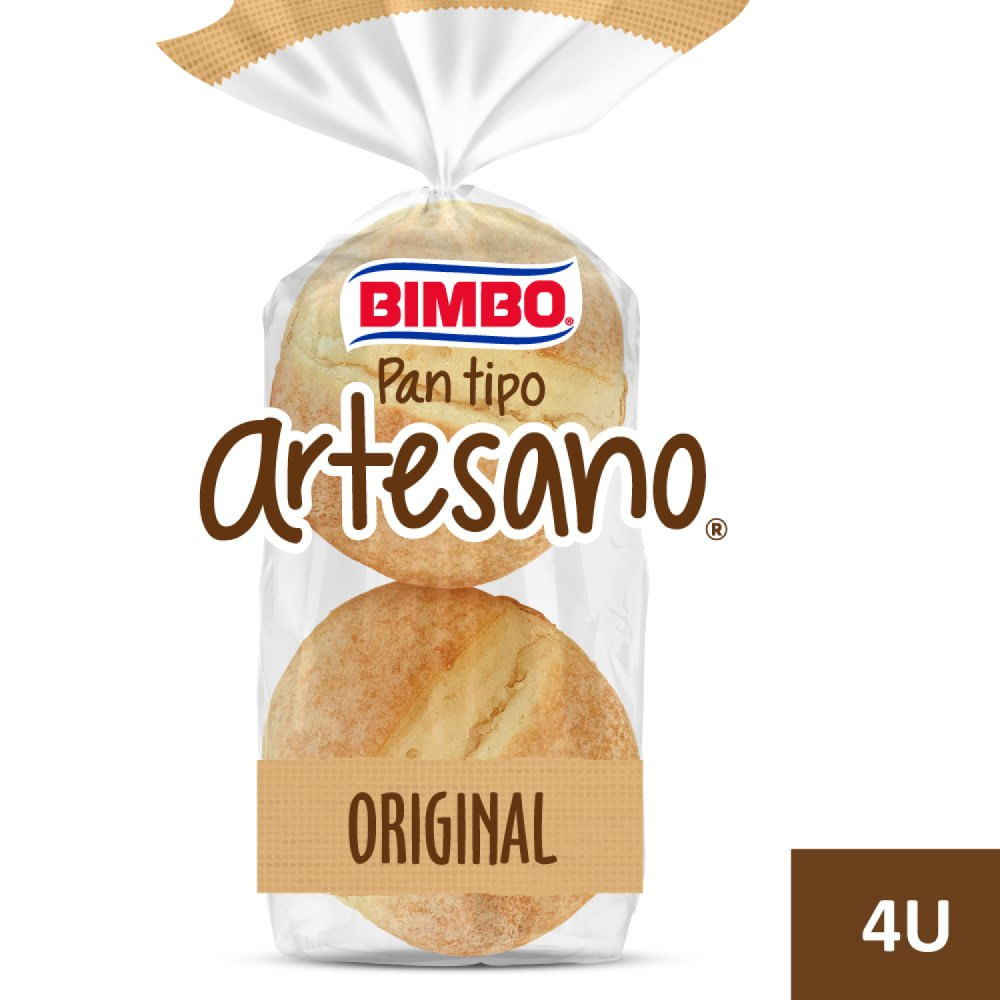 PAN DE HAMBURGESAS BIMBO ARTESANAL