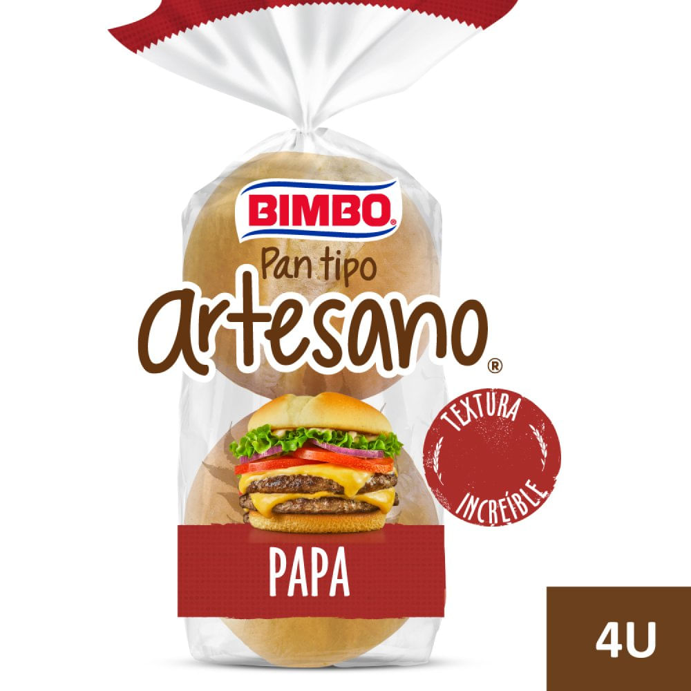 PAN DE HAMBURGESAS BIMBO ARTE DE PAPA