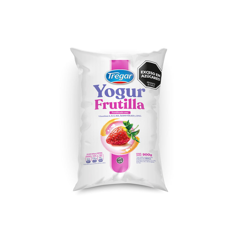 YOGUR TREGAR BEBIBLE ENTERO FRUTILLA