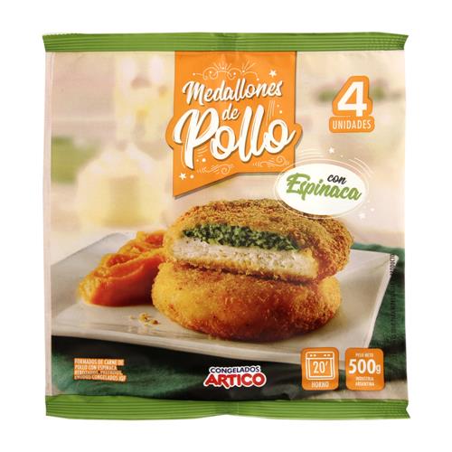 MEDALLON DE POLLO C/ESPINACA ARTICO