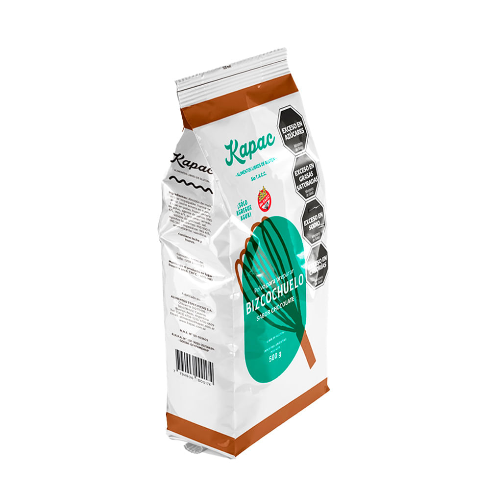 BIZCOCHUELO CHOCOLATE KAPAC S/GLUTEN