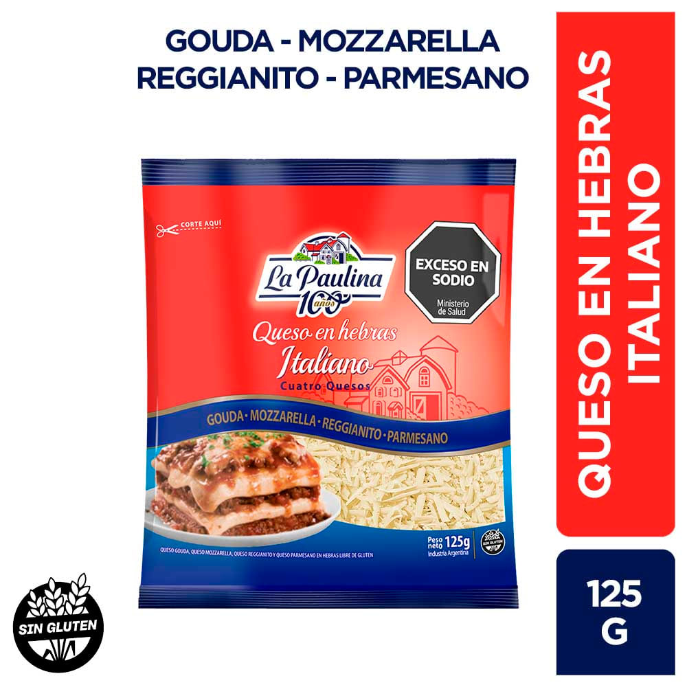 QUESO RALLADO LA PAULINA HERBRAS ITALIANO