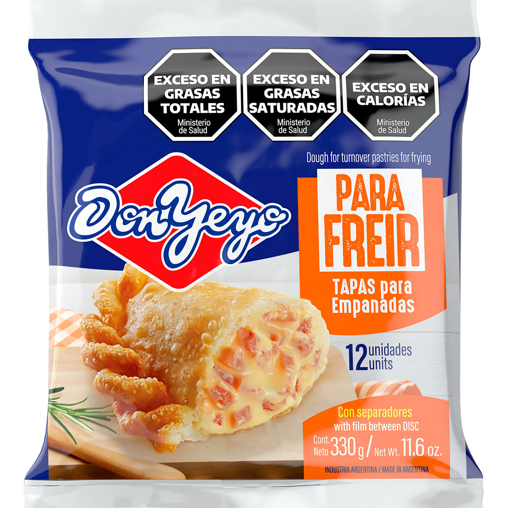 TAPAS P/EMPANADAS DON YEYO FREIR