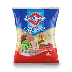 RAVIOLES DON YEYO CARNE/ESPINACA