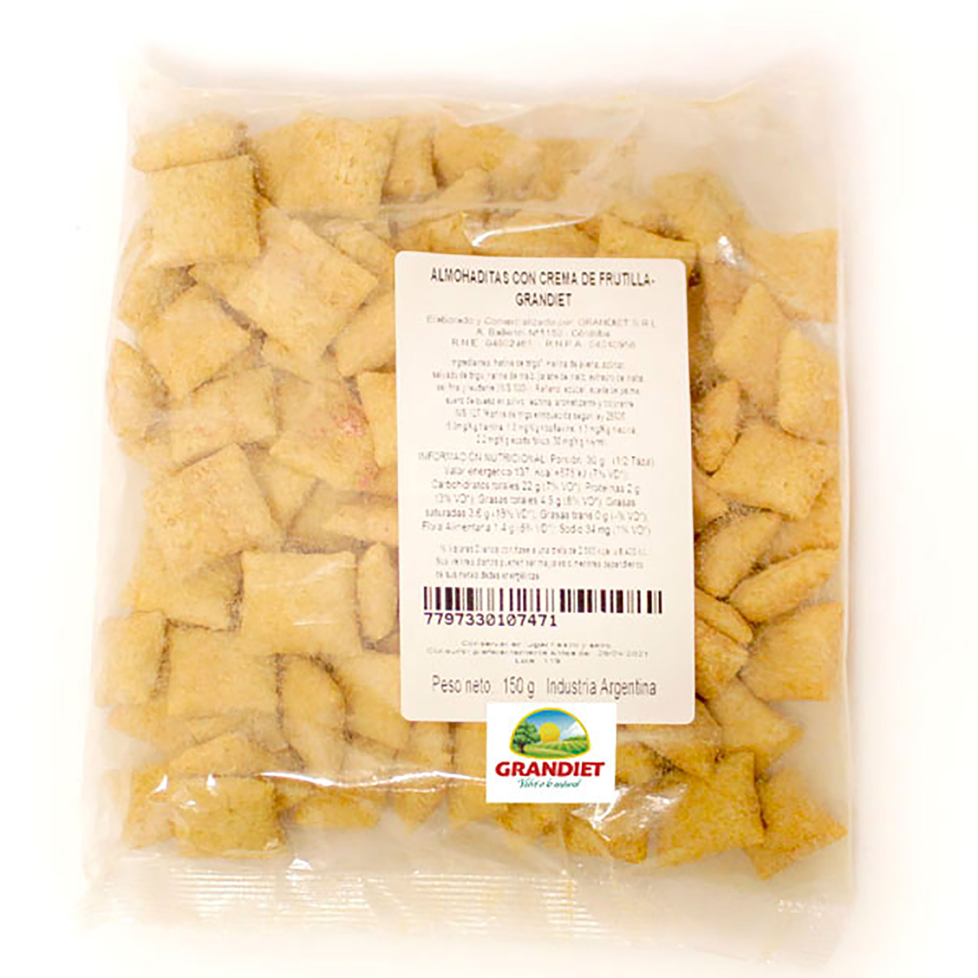 ALMOHADITAS GRANDIET RELLENAS SABOR FRUTILLA