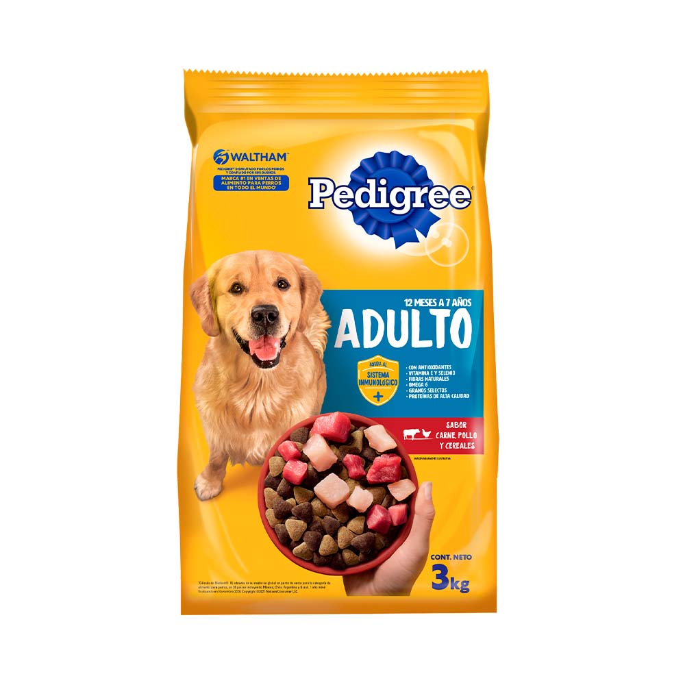 ALIMENTO PEDIGREE ADULTO 12 A 7 AÑOS