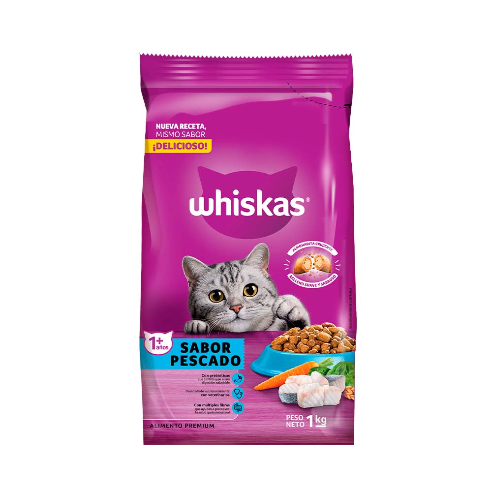 ALIMENTO WHISKAS SABOR PESCADO SECO