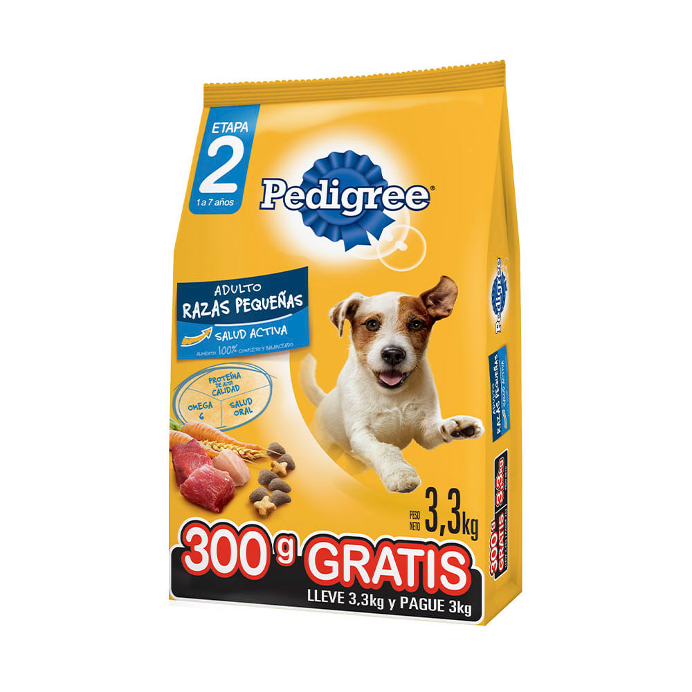 ALIMENTO PEDIGREE R.PEQUEÑA ET2 SABOR CAR/VEGETAL