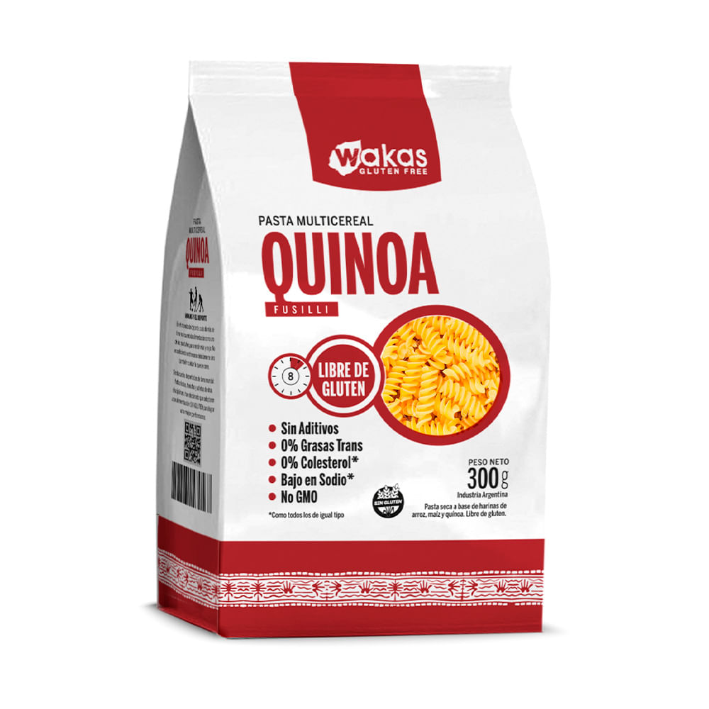 FIDEOS WAKAS FUSILE QUINOA S/TACC