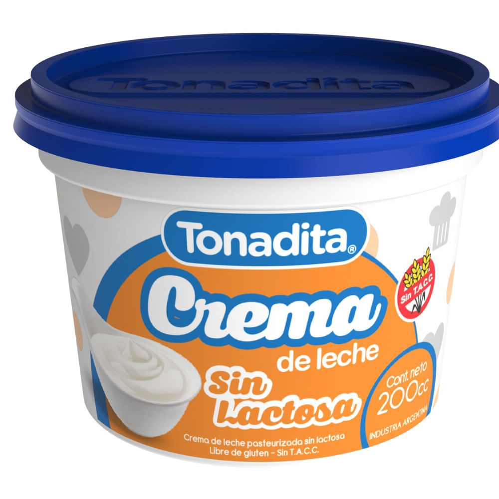 CREMA DE LECHE TONADITA SIN LACTOSA
