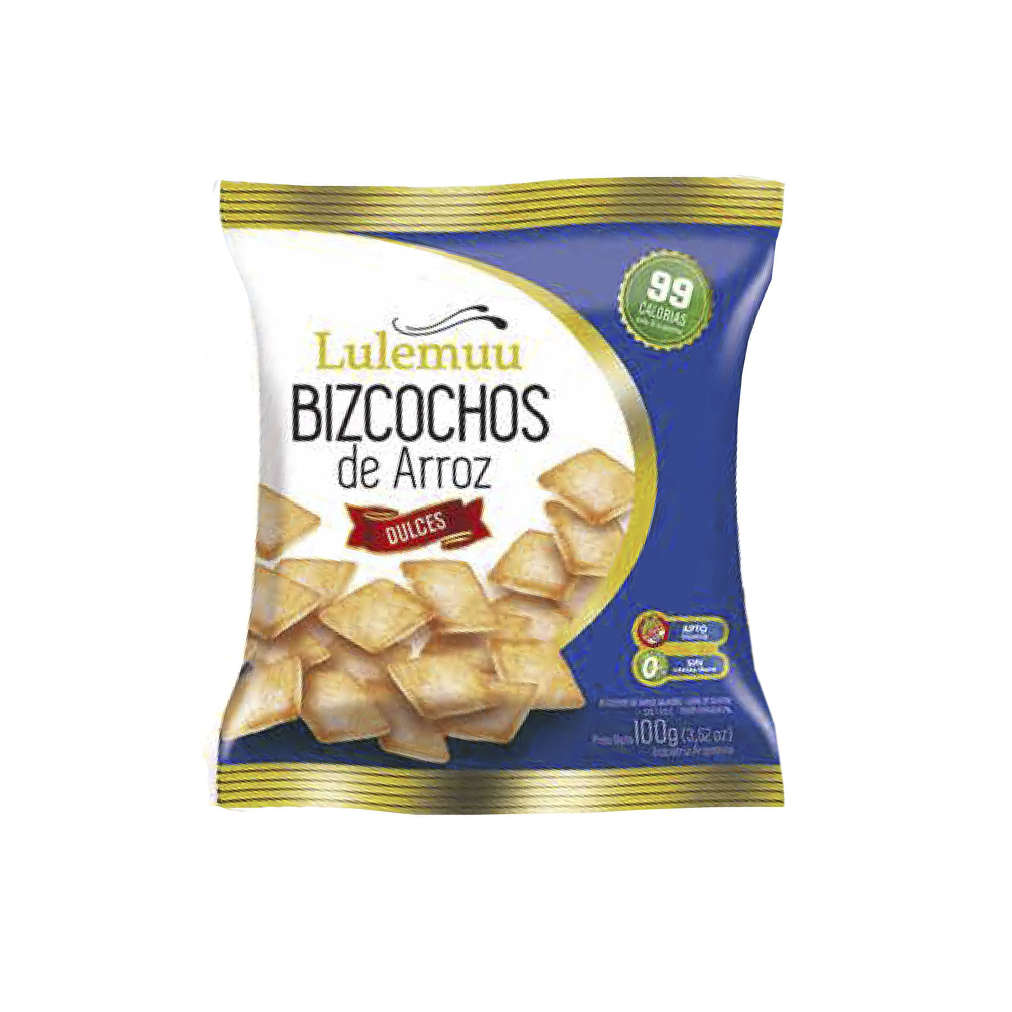 BIZCOCHO DE ARROZ DULCE LULEMUU X 50 G SIN TACC
