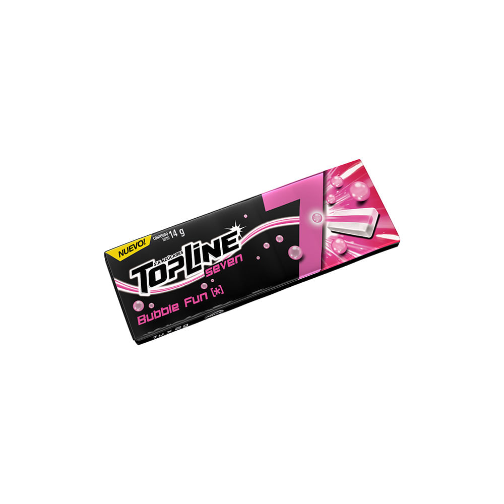 CHICLES TOPLINE 7 BUBBLE FUN