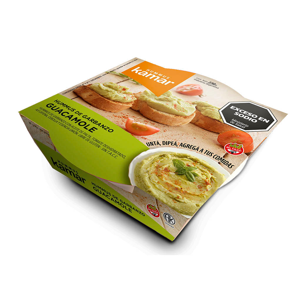 HUMMUS GARBANZO GUACAMOLE KAMAR
