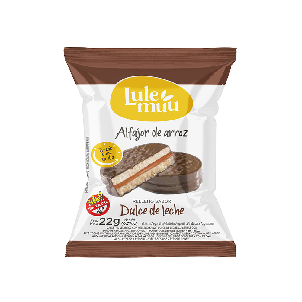 ALFAJOR LULEMUU DE ARROZ RELLENOS