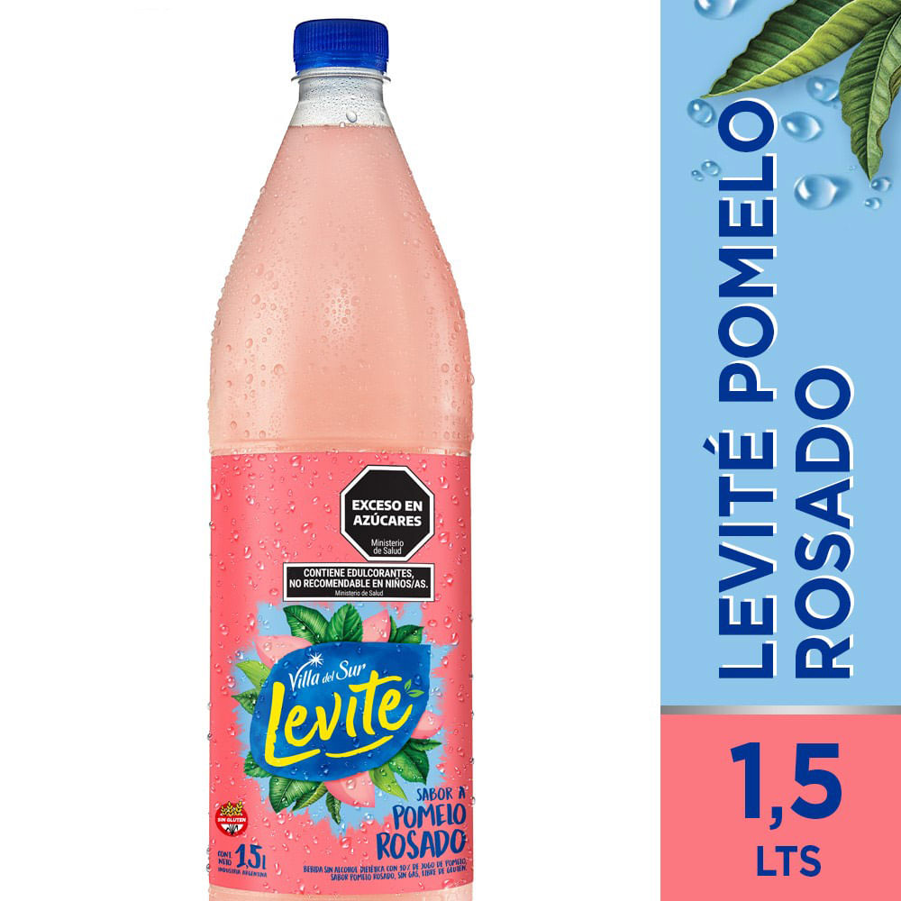 AGUA SABORIZADA LEVITE POMELO ROSADO